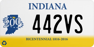 IN license plate 442VS