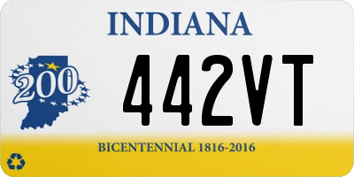 IN license plate 442VT