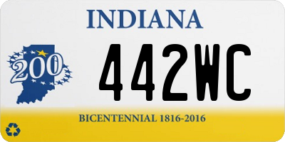 IN license plate 442WC