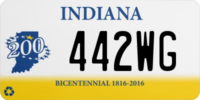 IN license plate 442WG