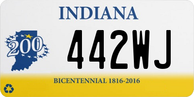 IN license plate 442WJ