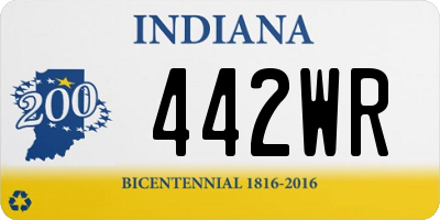 IN license plate 442WR