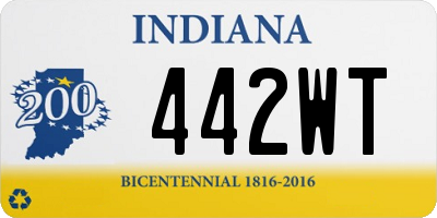 IN license plate 442WT