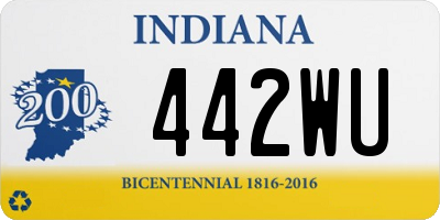IN license plate 442WU