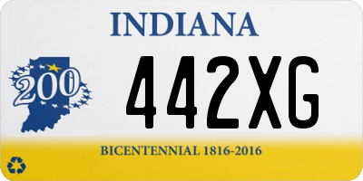IN license plate 442XG