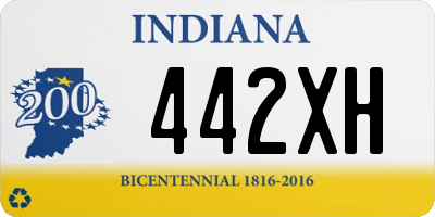 IN license plate 442XH