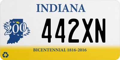 IN license plate 442XN