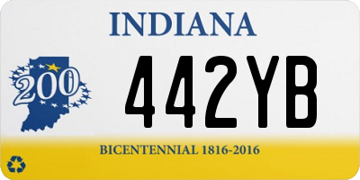 IN license plate 442YB