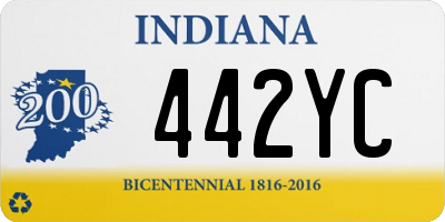 IN license plate 442YC