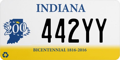 IN license plate 442YY