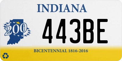 IN license plate 443BE