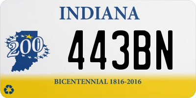 IN license plate 443BN