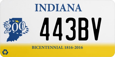 IN license plate 443BV