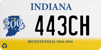 IN license plate 443CH