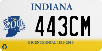 IN license plate 443CM