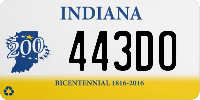 IN license plate 443DO