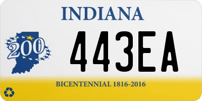 IN license plate 443EA