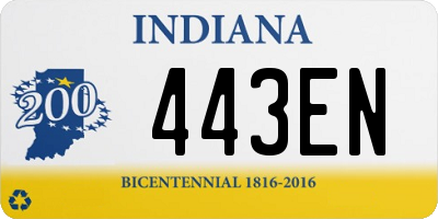 IN license plate 443EN