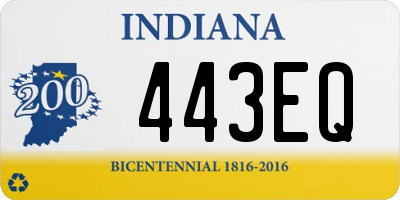 IN license plate 443EQ