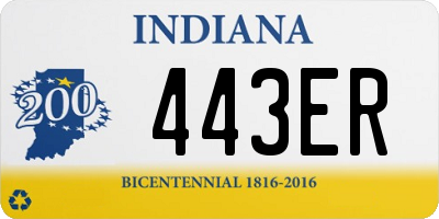 IN license plate 443ER