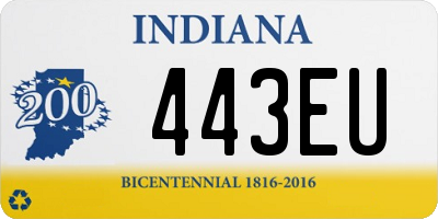 IN license plate 443EU