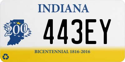 IN license plate 443EY