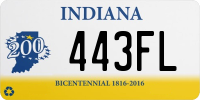 IN license plate 443FL