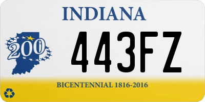 IN license plate 443FZ