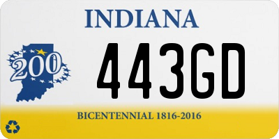 IN license plate 443GD