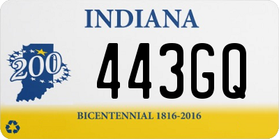 IN license plate 443GQ