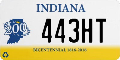 IN license plate 443HT