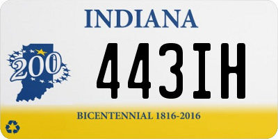 IN license plate 443IH