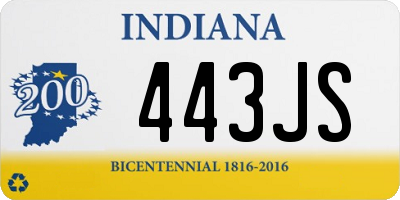 IN license plate 443JS