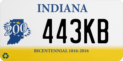 IN license plate 443KB