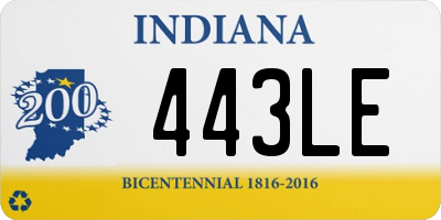 IN license plate 443LE