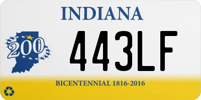 IN license plate 443LF