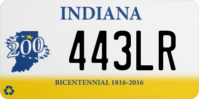 IN license plate 443LR