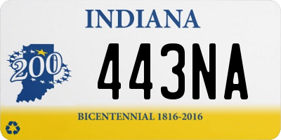 IN license plate 443NA