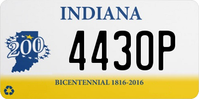 IN license plate 443OP