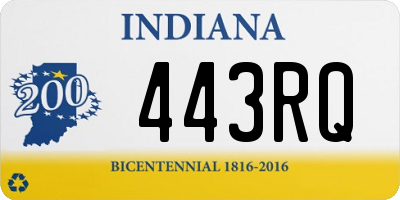 IN license plate 443RQ