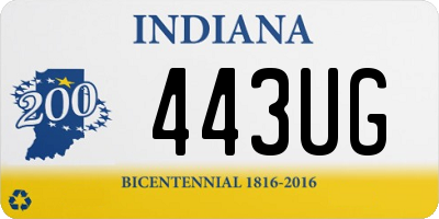 IN license plate 443UG