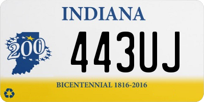 IN license plate 443UJ