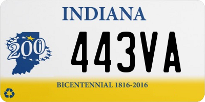 IN license plate 443VA