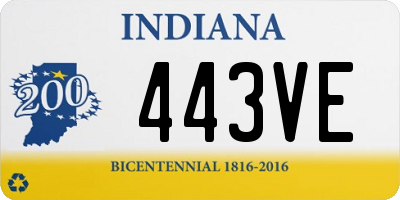 IN license plate 443VE