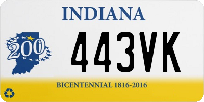 IN license plate 443VK