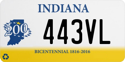 IN license plate 443VL