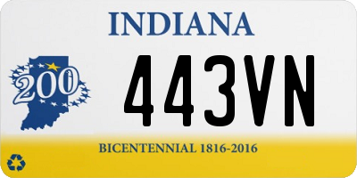 IN license plate 443VN