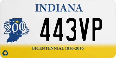 IN license plate 443VP