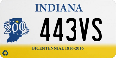 IN license plate 443VS