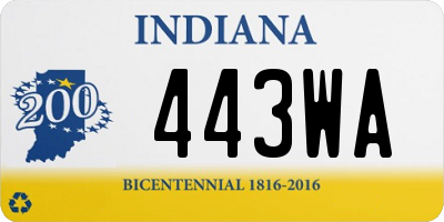 IN license plate 443WA